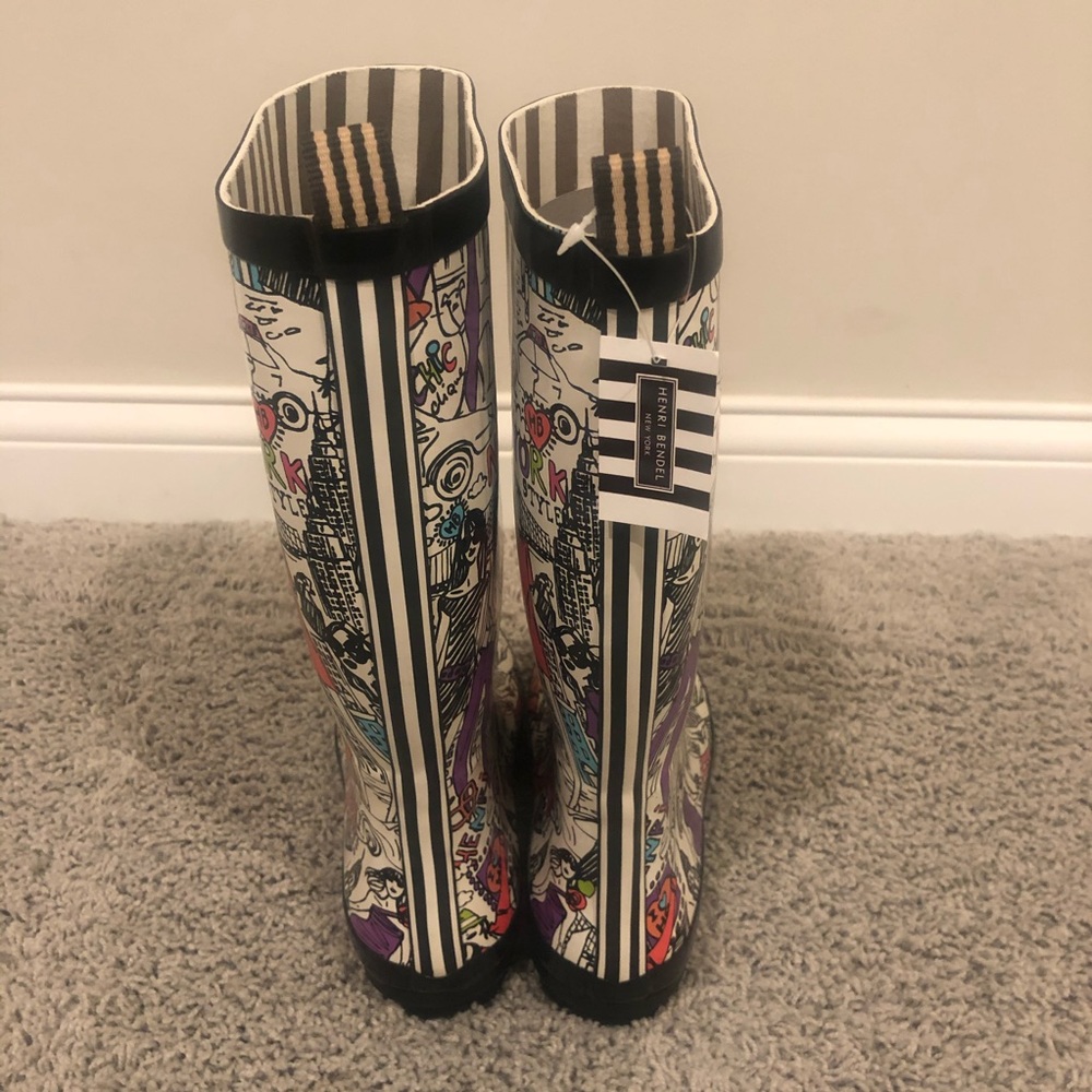 NWT Henri Bendel Wellies- 9 - Picture 4 of 9